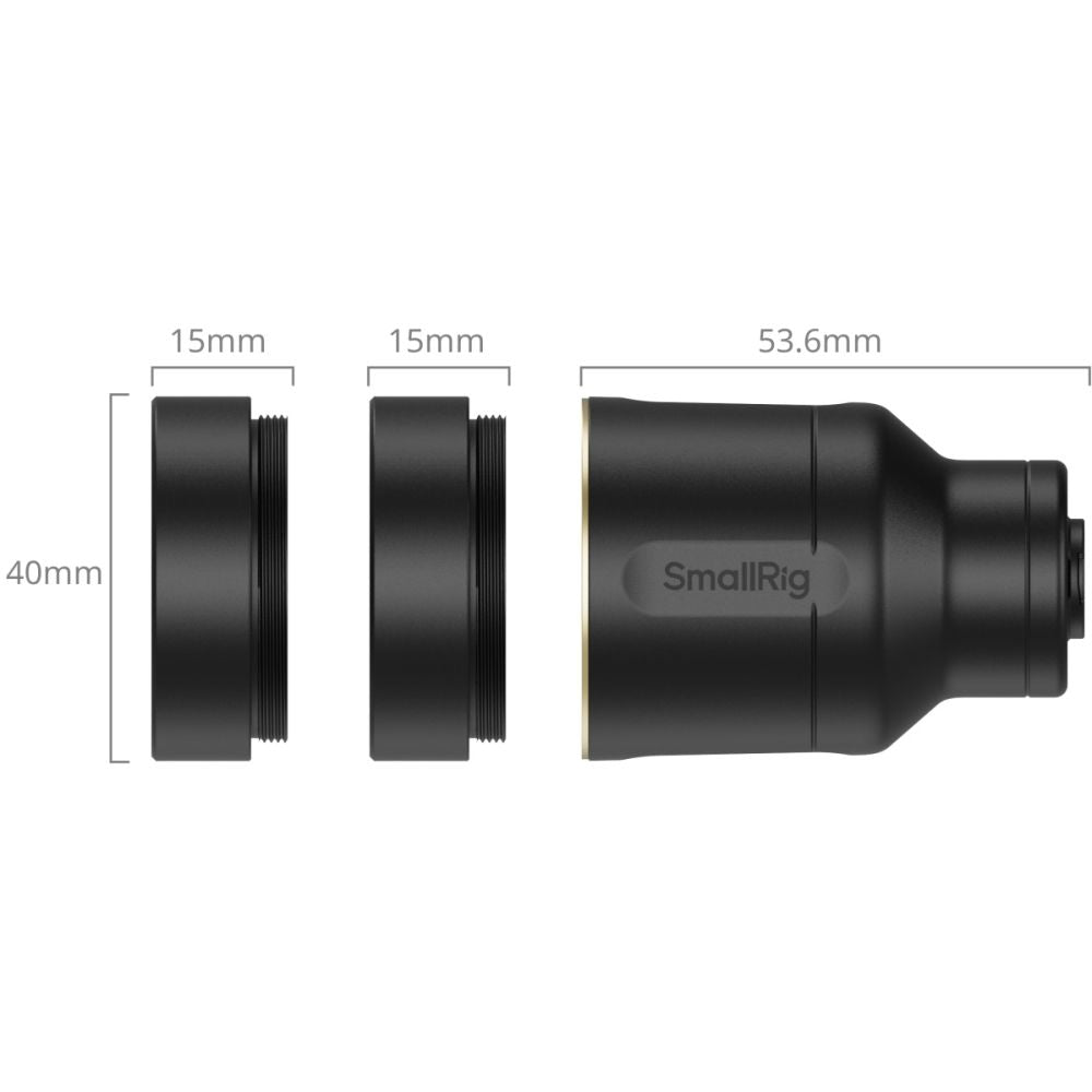 SmallRig 5334 Kit d'objectif téléobjectif et macro à grossissement 2x pour téléphones (monture T)