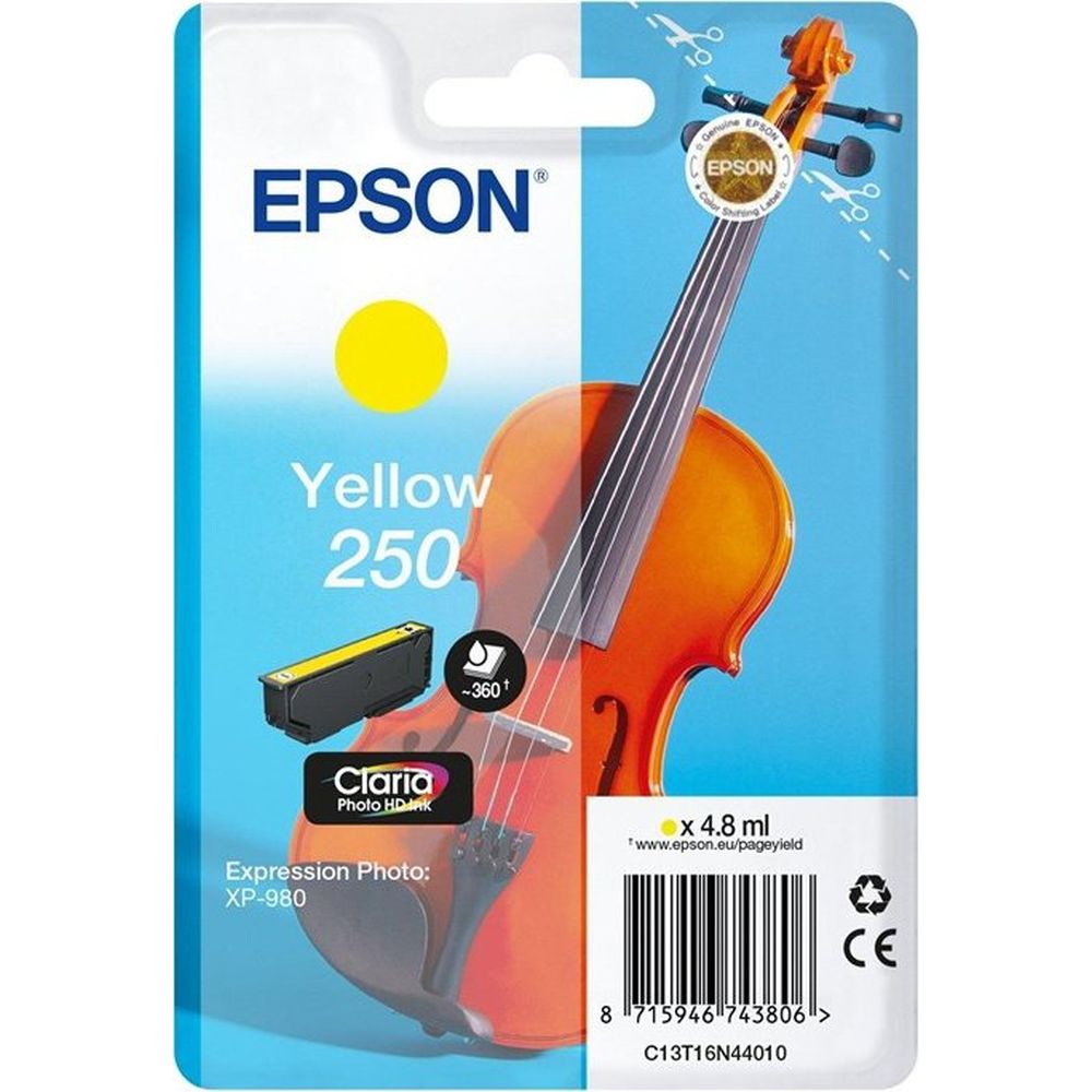 Cartouche d'encre jaune Epson Singlepack 250