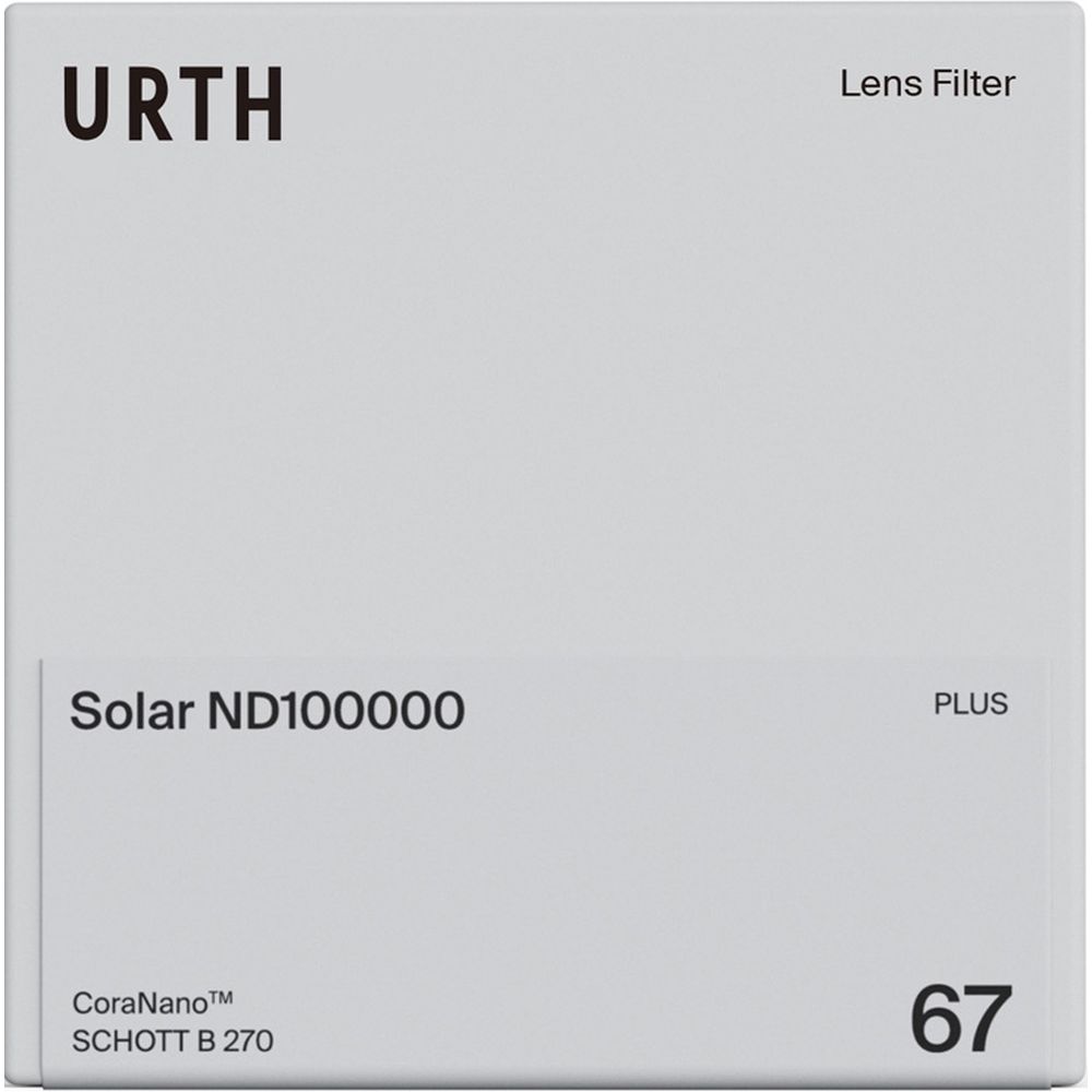 Urth 77mm Solar ND100000 (16.6 Stop) Filter Plus+