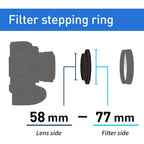 Kenko Stepping Ring 58mm - 77mm