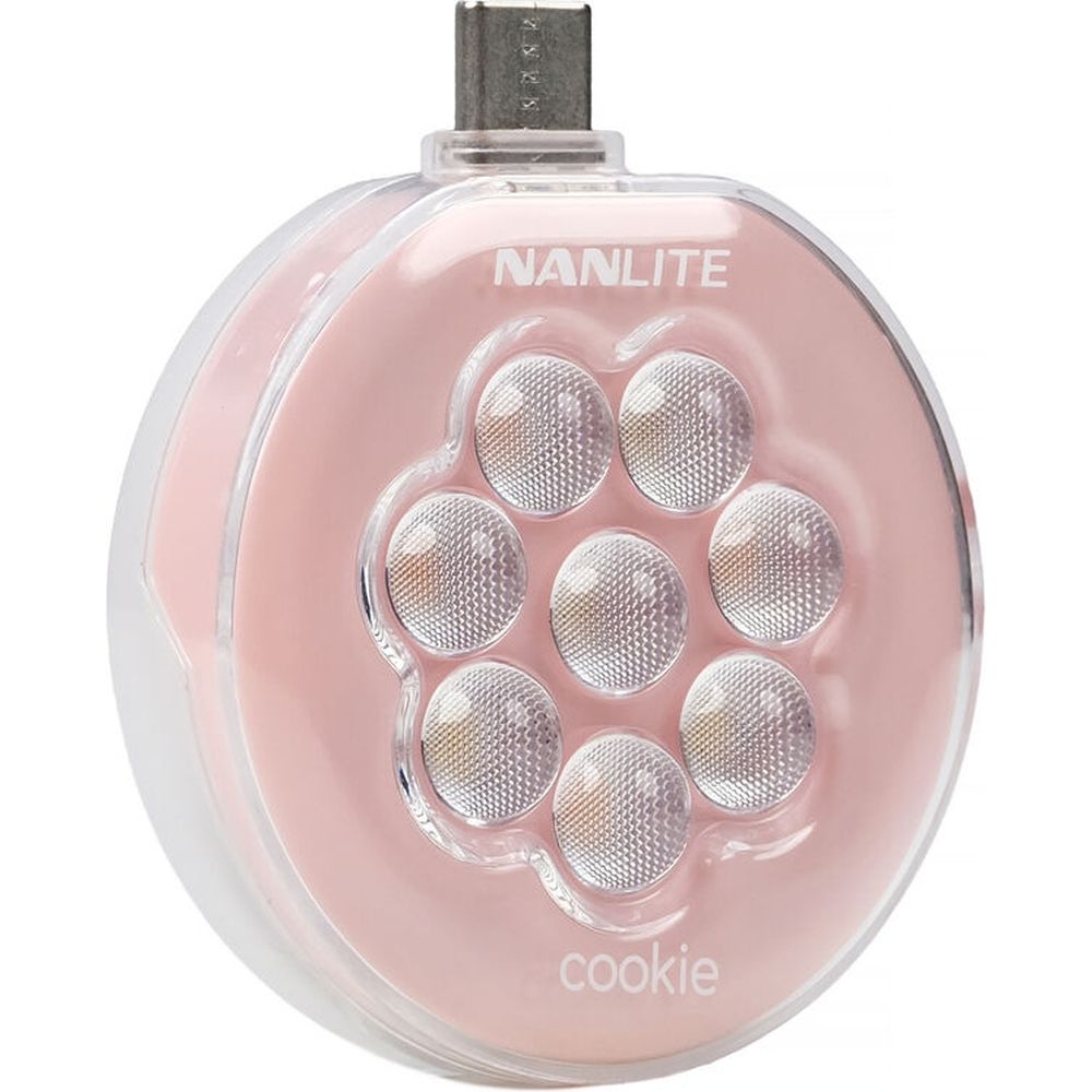 Nanlite cookie LED Mini Light (coral pink)