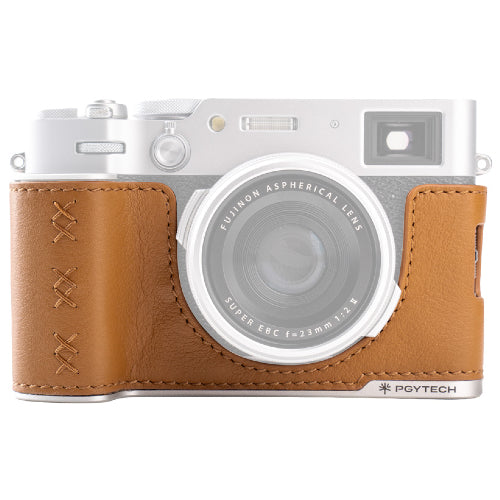 PGYTECH Cuir Appareil Photo Étui pour Fujifilm X100VI – Clay Marron
