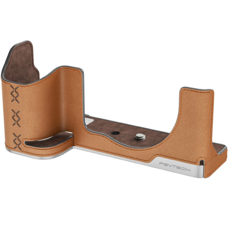 PGYTECH Leather Camera Case for Fujifilm X-S20 – Clay Brown