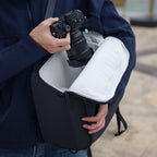 Leofoto Daily Lite Series Sac à Dos 17L - Bleu Incl. Cube Photo
