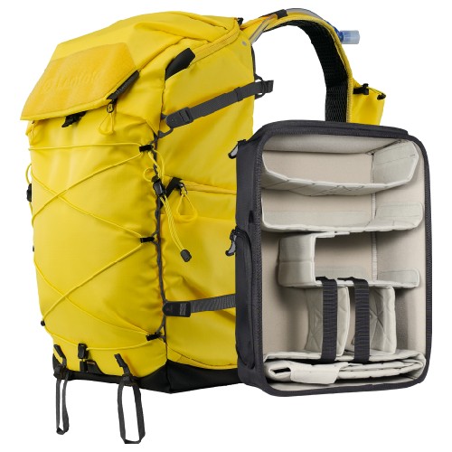 Leofoto Backup Series Sac à Dos 35L Jaune Incl. Grand Séparateur