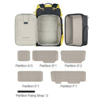 Leofoto Backup Series Sac à Dos 35L Vert Incl. Grand Séparateur