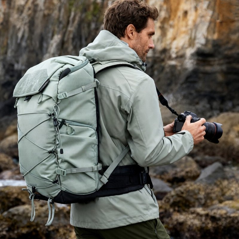 Leofoto Backup Series Sac à Dos 35L Vert Incl. Grand Séparateur