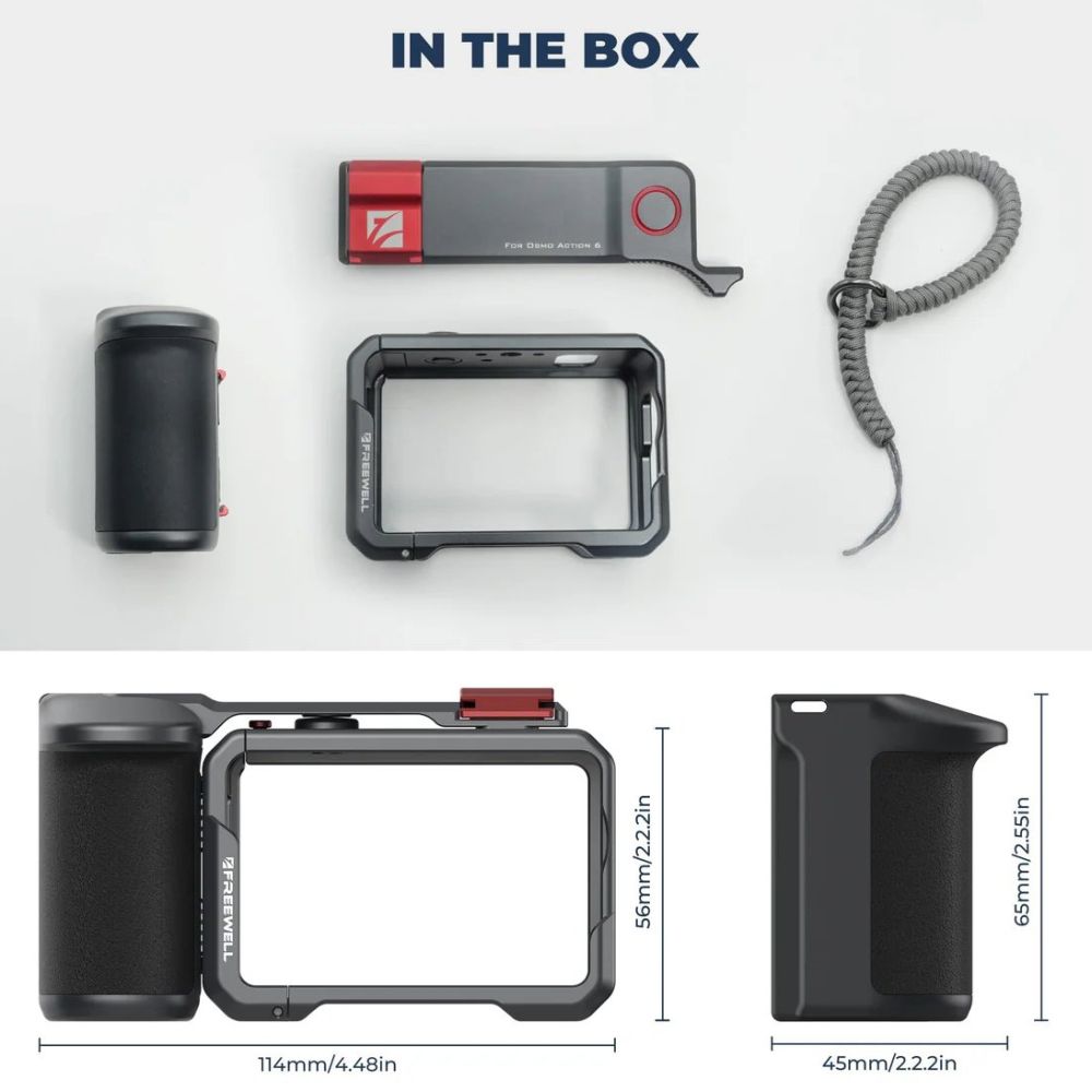 Freewell DJI Osmo Action 6 Creator Pro Cage