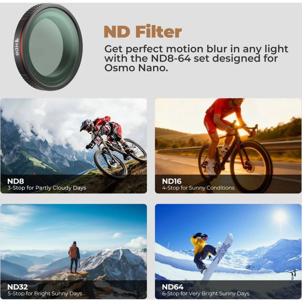 Freewell DJI Osmo Nano Filters Mega Kit - 12 Pack
