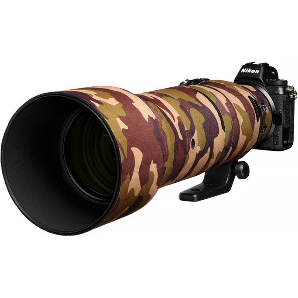 easyCover Protection d'objectif en chêne pour Nikon Z 180-600mm f/5.6-6.3 VR, camouflage marron