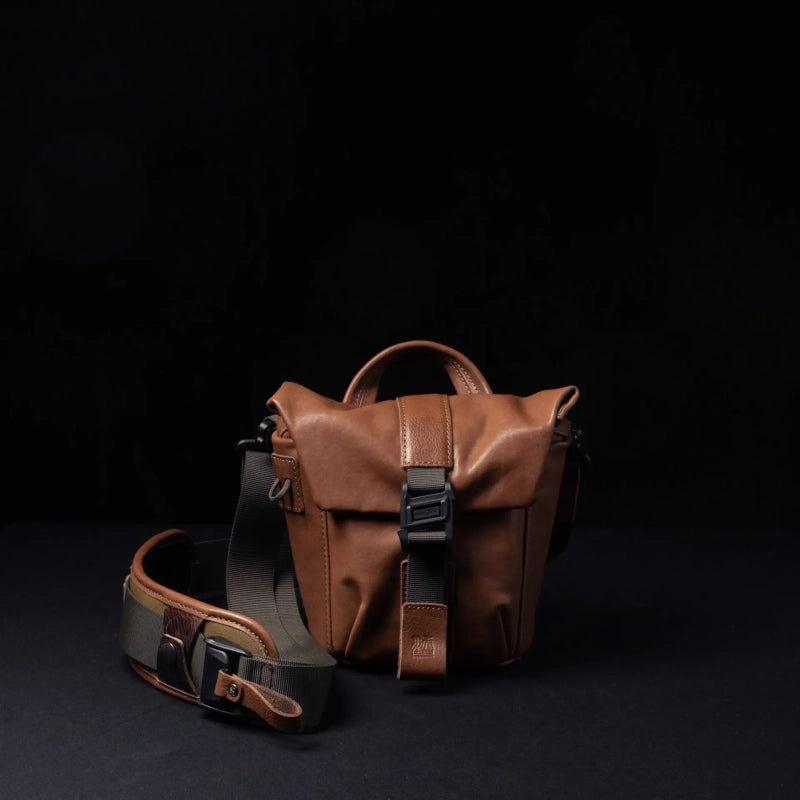 Wotancraft Pilot Travel Camera Bag 2L – Cuir Marron