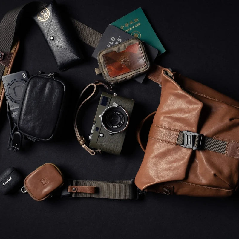 Wotancraft Pilot Travel Camera Bag 3,5L – Cuir Marron