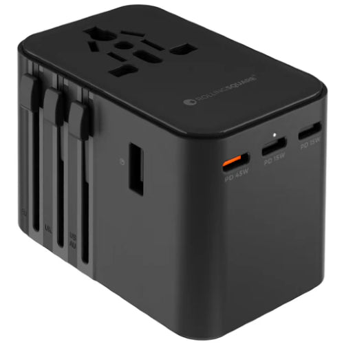Rolling Square Travel Adapter 45W