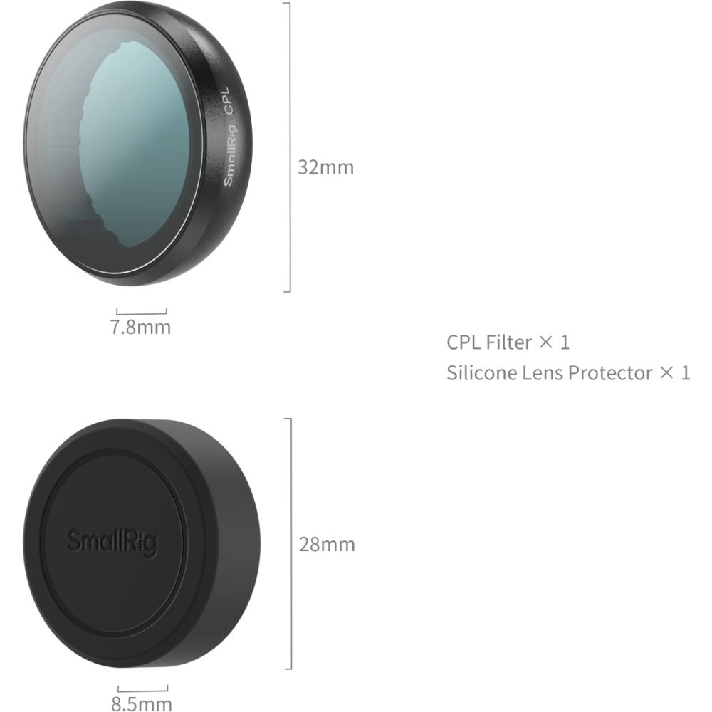 Filtre CPL SmallRig 6087 pour Insta360 GO Ultra