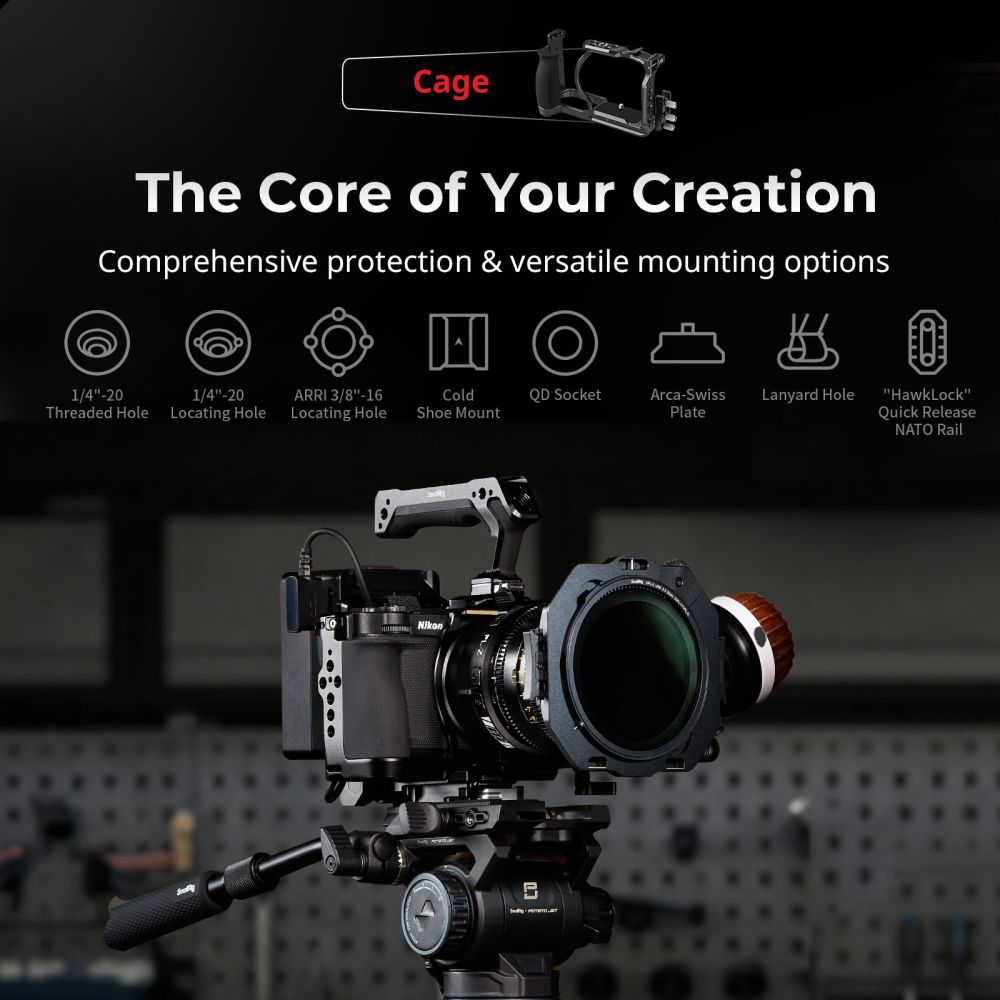 Kit de cage à dégagement rapide SmallRig 6113 « HawkLock » pour Nikon ZR
