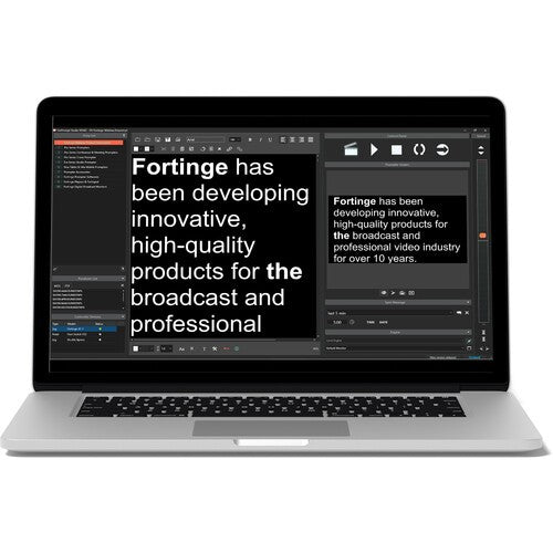Fortinge ForPrompt Studio Teleprompter Software - Dongle Version