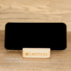 Filmsticks Support en bois pour smartphones et clap de cinéma