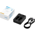 JJC Fuji DCH-W126TC USB-C Dual Battery Charger (for Fuji NP-W126 battery)