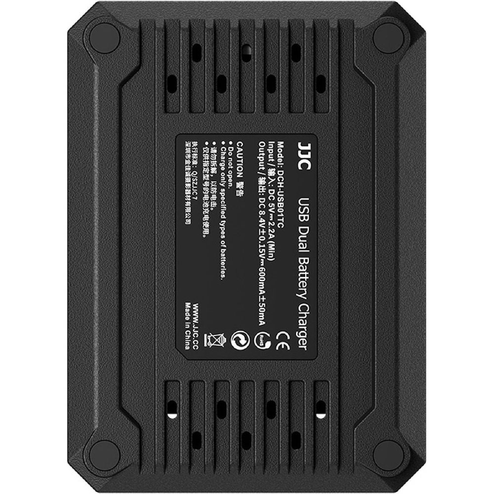 JJC Fuji DCH-W126TC USB-C Dual Battery Charger (for Fuji NP-W126 battery)