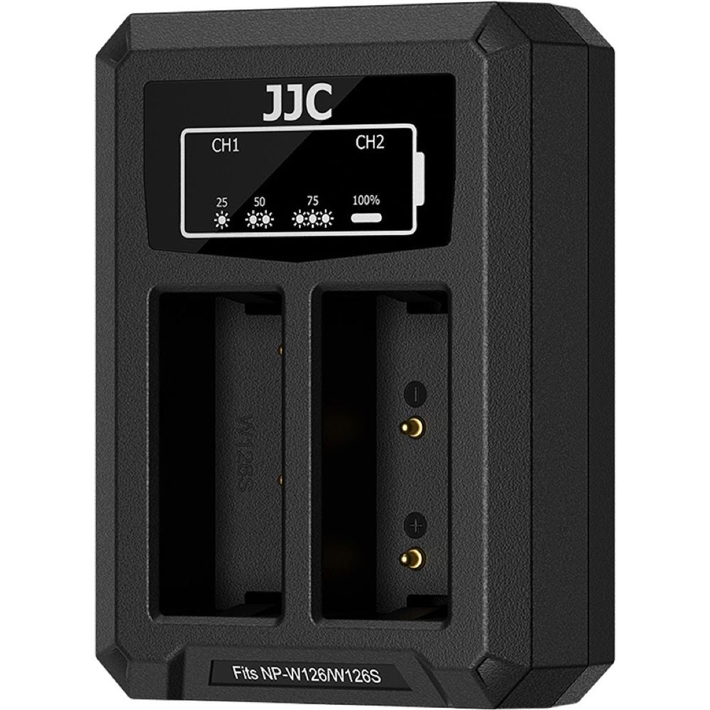 JJC Fuji DCH-W126TC USB-C Dual Battery Charger (for Fuji NP-W126 battery)