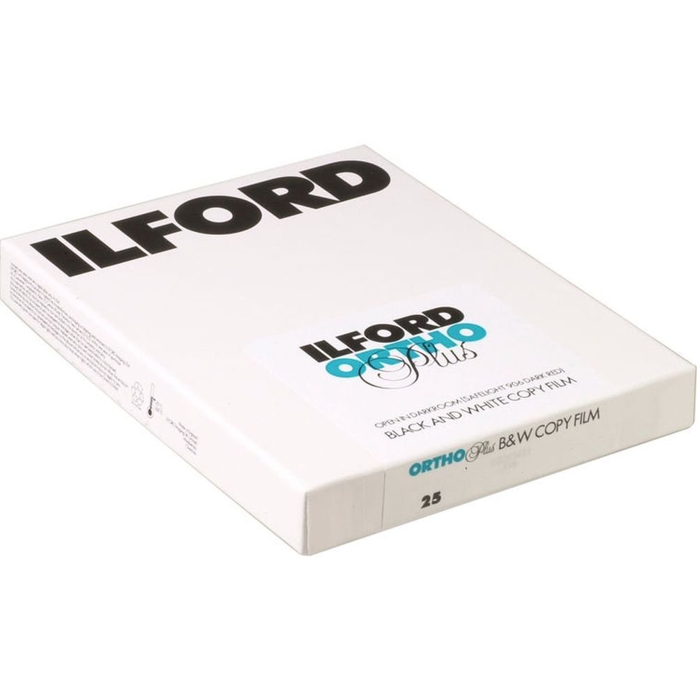 Ilford Ortho Plus 8x10, 25 feuilles de film