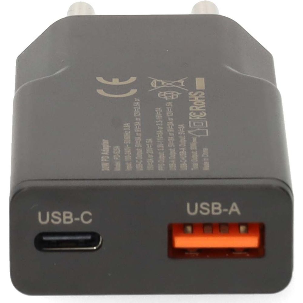 Chargeur mural double USB Nedis 20 W/18 W avec Quick Charge 3.0 A