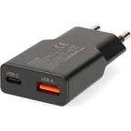 Chargeur mural double USB Nedis 20 W/18 W avec Quick Charge 3.0 A