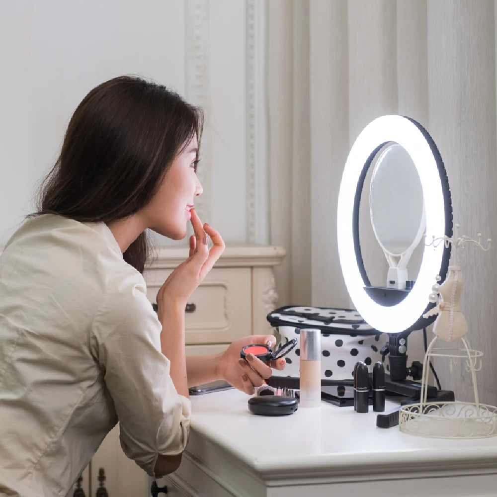 Nanlite Halo 14 Lampe annulaire LED + support de Table