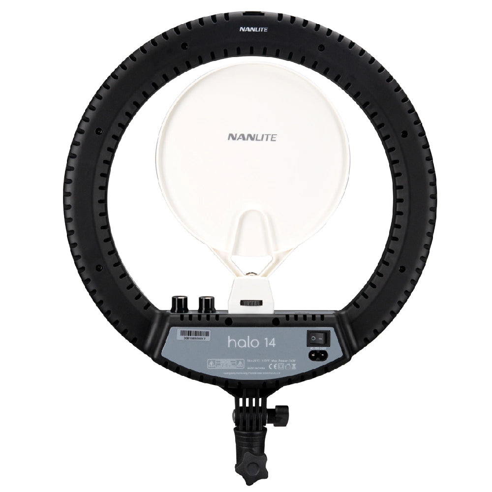 Nanlite Halo 14 Lampe annulaire LED + support de Table