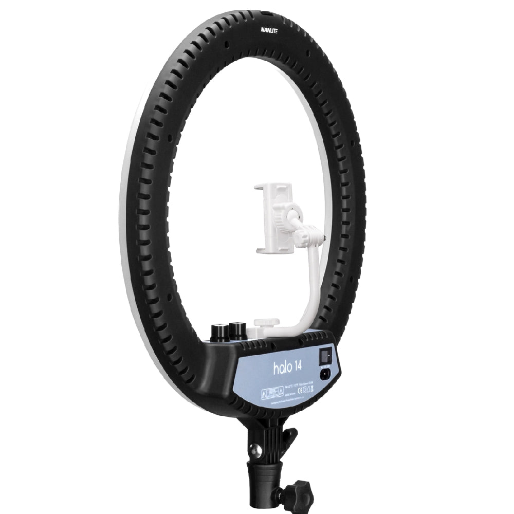Nanlite Halo 14 Lampe annulaire LED + support de Table