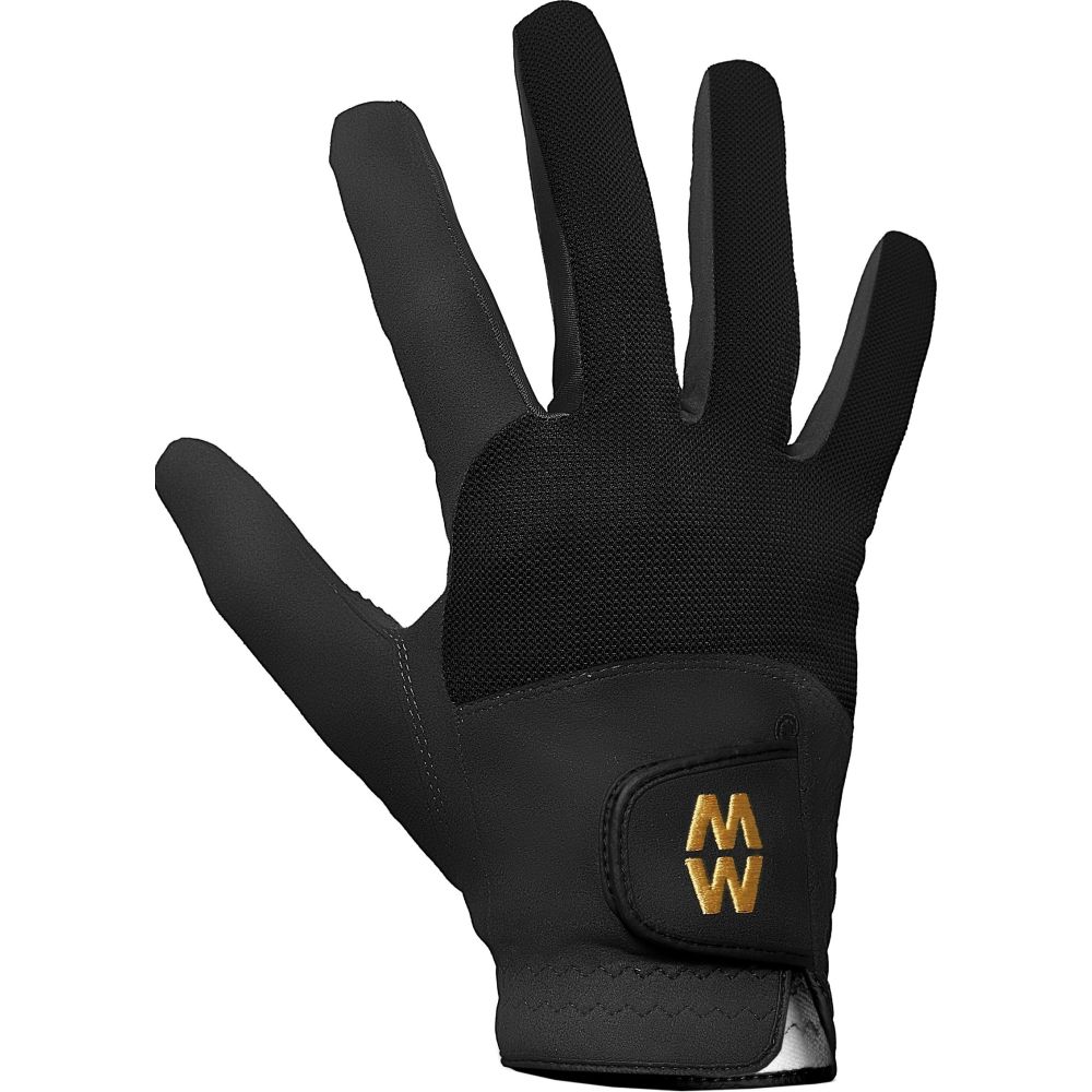 Gants courts en maille MacWet Shoot, noirs, 8 cm