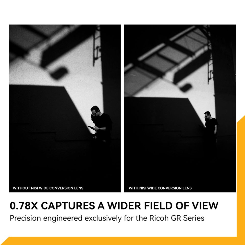 Nisi Wide Conversion Lens pour Ricoh GR3, GR3x & GR4