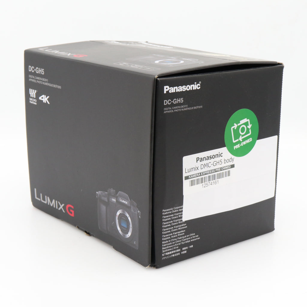 Panasonic Lumix DMC-GH5 body used