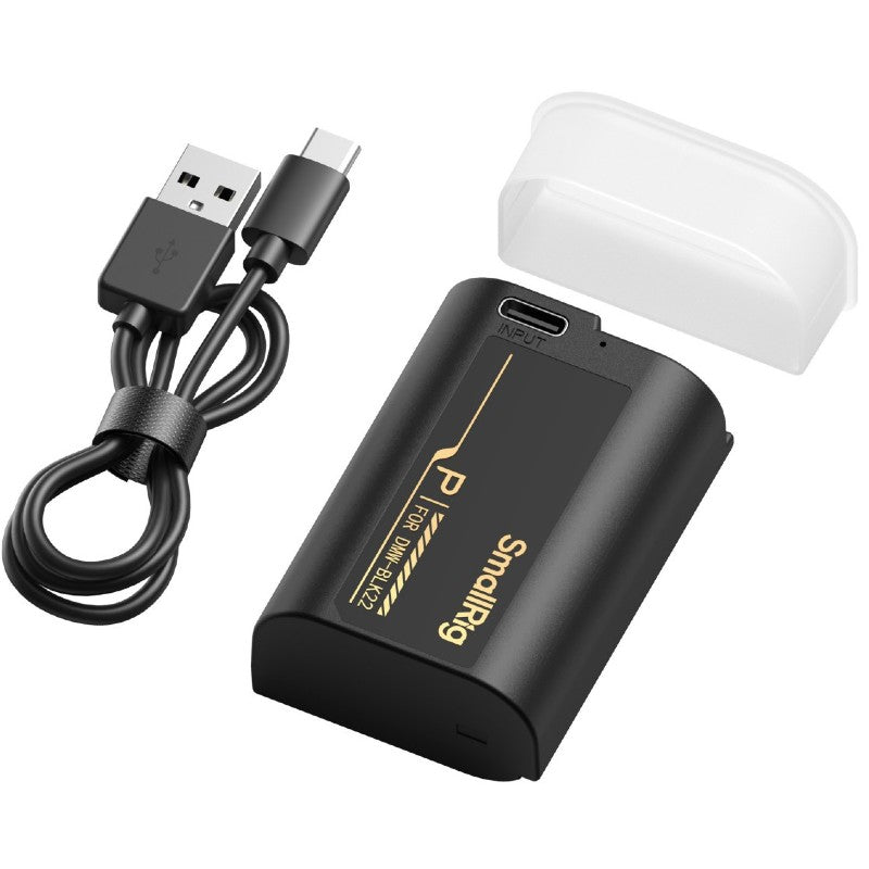 SmallRig 6098 Appareil Photo Batterie avec USB-C Charge pour Panasonic LUMIX DMW-BLK22