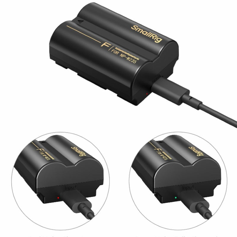 SmallRig 6096 Appareil Photo Batterie avec USB-C Charge pour FUJIFILM NP-W235