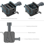 SmallRig 5690 V-Mount Battery Mount Plate Kit for Arca-Swiss Plate / NATO Rail