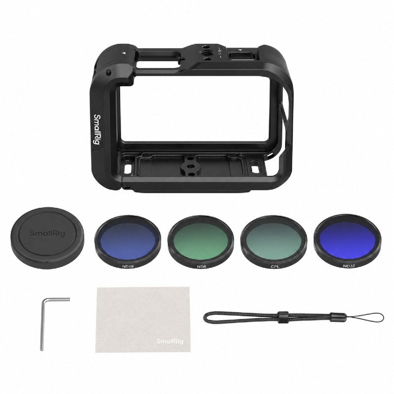 SmallRig Advanced Camera Cage Kit avec Filters pour DJI Osmo Action 6