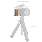 SmallRig 5984 L-Shaped Monture Plateau avec Poignée en Bois pour FUJIFILM X-E5, Rosewood / Argent