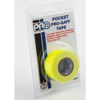 Ruban adhésif professionnel Pro Gaff Pro Pocket 24mm x 5,4 m Jaune fluorescent