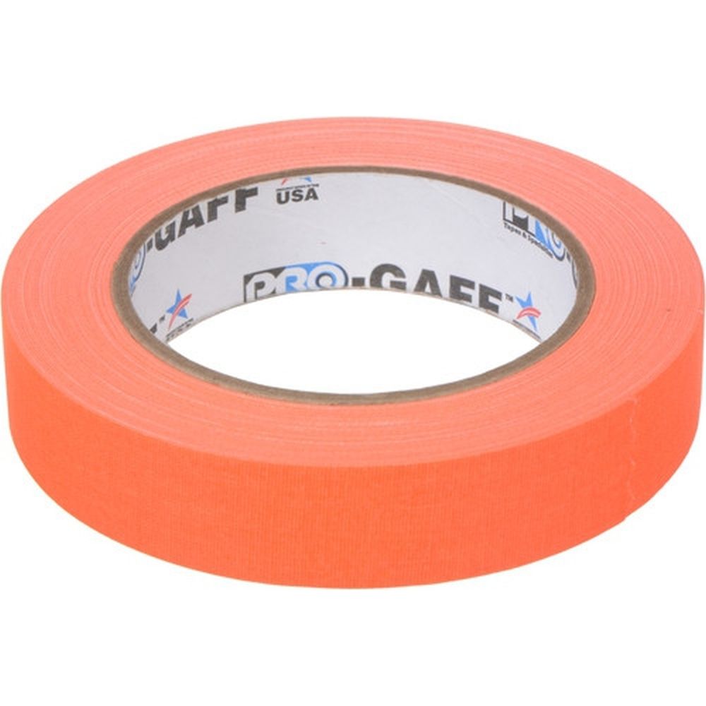 Ruban Adhésif Textile Pro Tapes Pro Gaff 24mm X 22,8 m, Orange Fluorescent