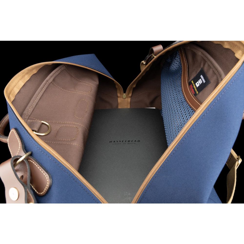 Billingham Overnighter Navy Fibrenyte/Chocolate
