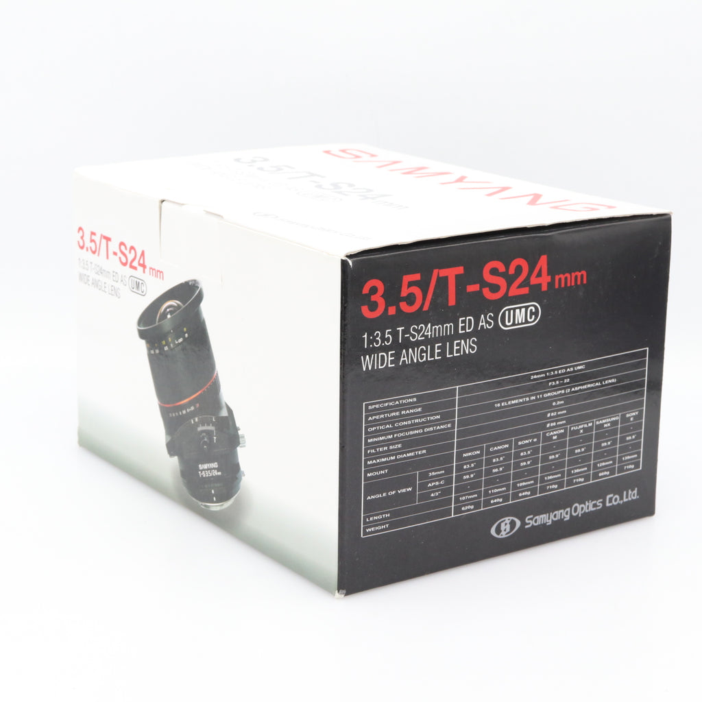 Samyang T-S 24mm f/3.5 ED AS UMC Tilt/Shift Canon occasion