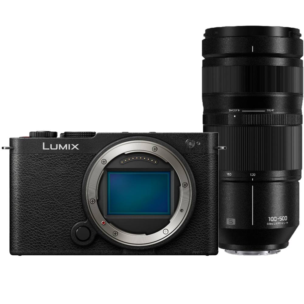 Panasonic Lumix S9 Boîtier Noir Intense + Lumix S 100-500mm f/5-7.1
