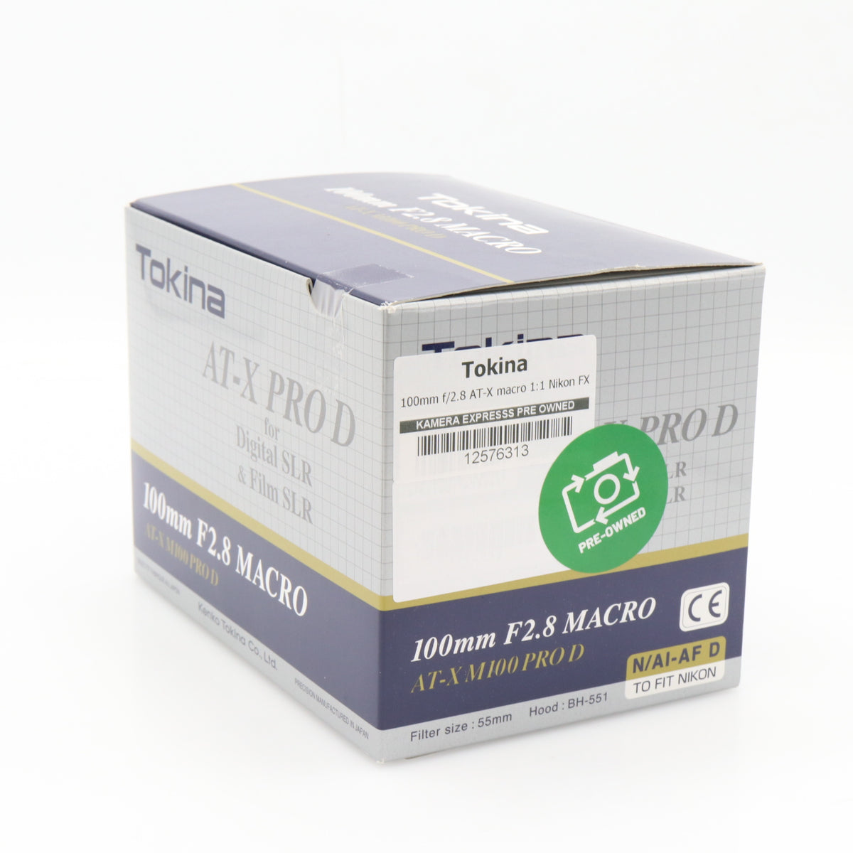 Tokina 100mm f/2.8 AT-X macro 1:1 Nikon FX used