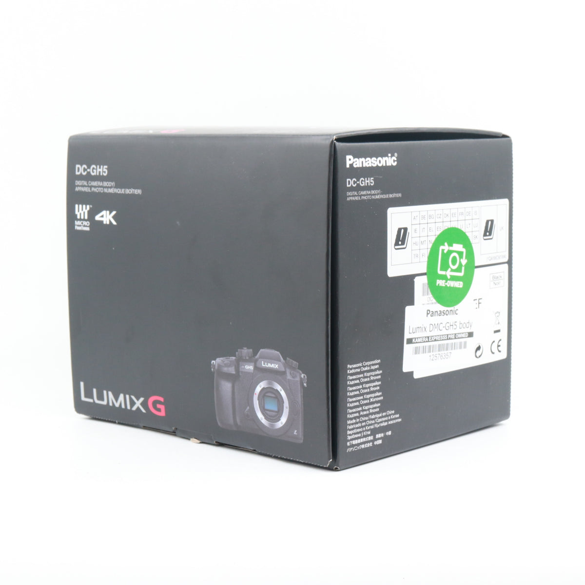 Panasonic Lumix DMC-GH5 body used