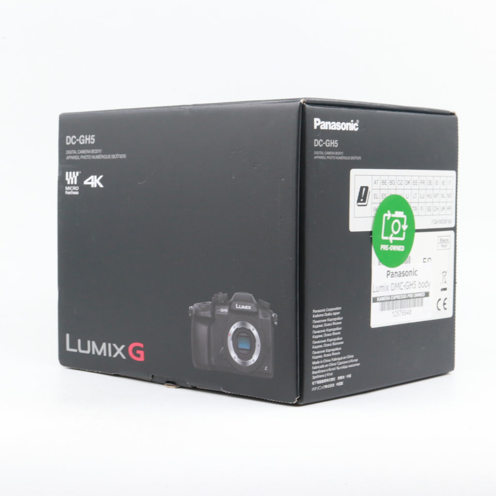 Panasonic Lumix DMC-GH5 body used