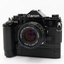 Canon A-1 body + motor-drive + FD 50mm F/1.8 used