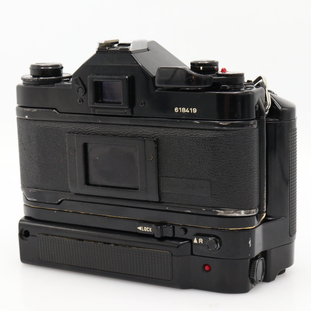 Canon A-1 body + motor-drive + FD 50mm F/1.8 used