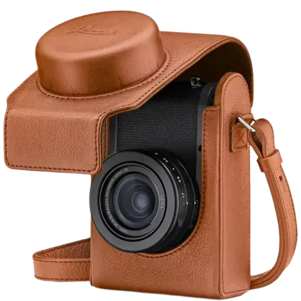Leica 18599 Camera Case, D-Lux 8, Leather, Cognac