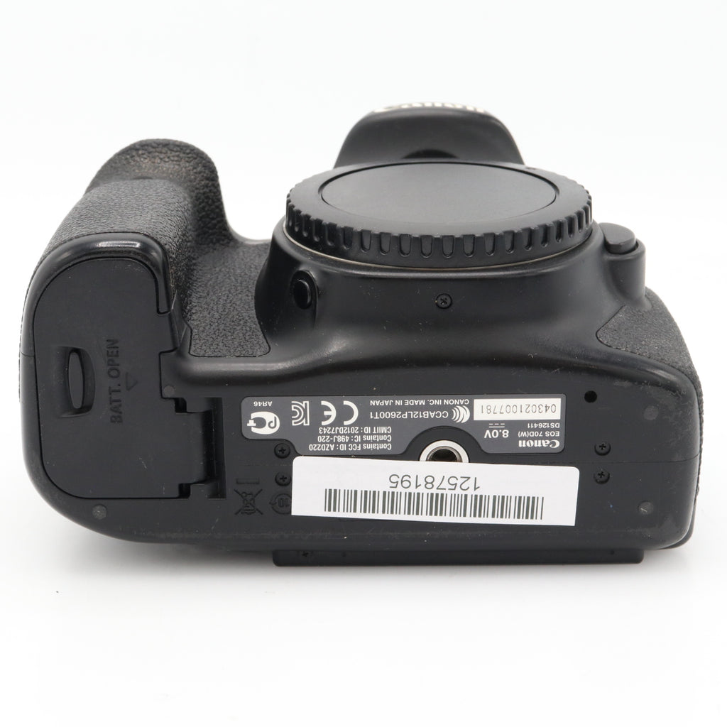 Canon EOS 70D body used